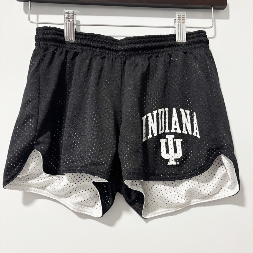 Indiana University IU Womens Black‎ and White Reversible Shorts Size Small